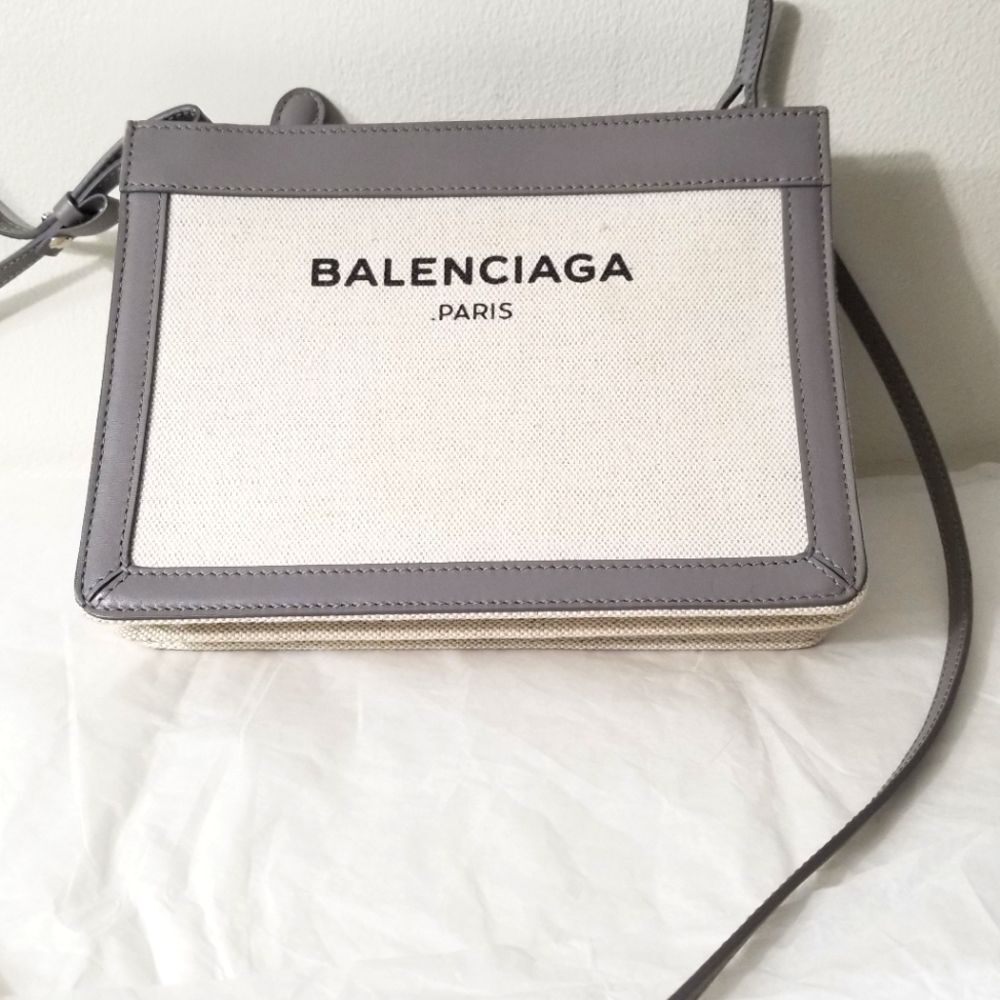 Balenciaga logo crossbody bag